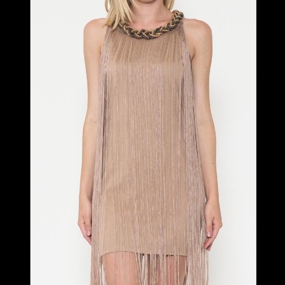 Esley Fringed Boho Western Mini Dress - Picture 5 of 8